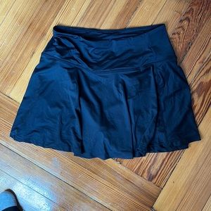 Black Athletic Tennis Skirt